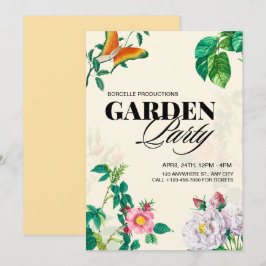 Party Antique Garden Einladung