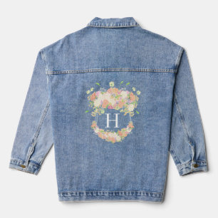 Party Aquarell Wappen Jeansjacke