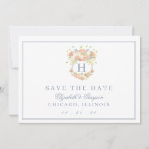 Party Aquarell Wappen Save The Date