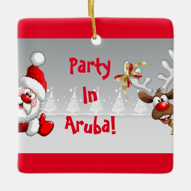 Party Aruba Weihnachtsschmuck (Vorderseite)