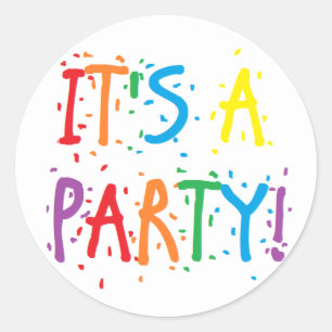 "Party-" Aufkleber