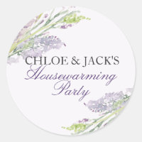 Party-Aufkleber für Lavenderhäuser