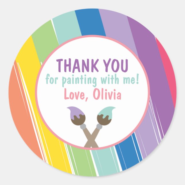 Party-Aufkleber Runder Aufkleber (Vorderseite)