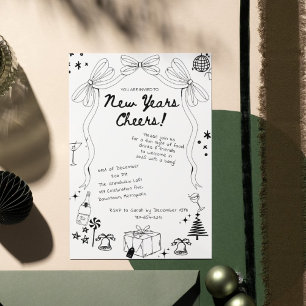 Party aus dem höhennahen Silvester Einladung