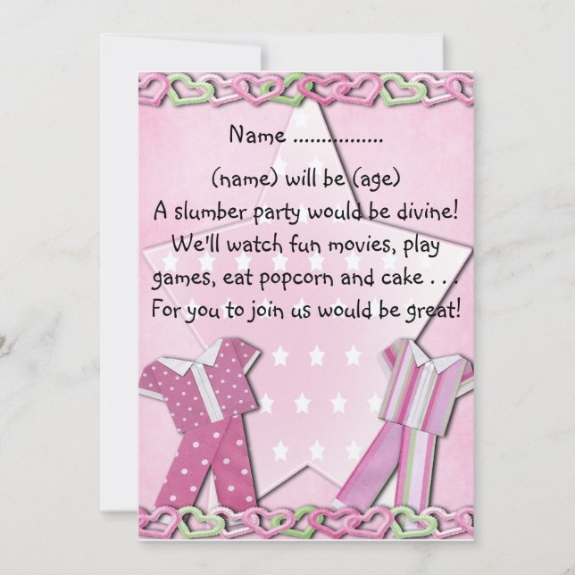 Party aus Holz - Einladung (Vorderseite)