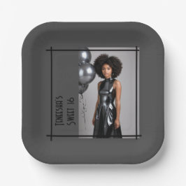 Party aus personalisiertem Foto, Sweet 16 oder in  Pappteller