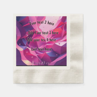 Party aus rosa Papier Serviette