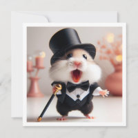 Party aus schwarzer Krawatte, Hamster, Geburtstag,