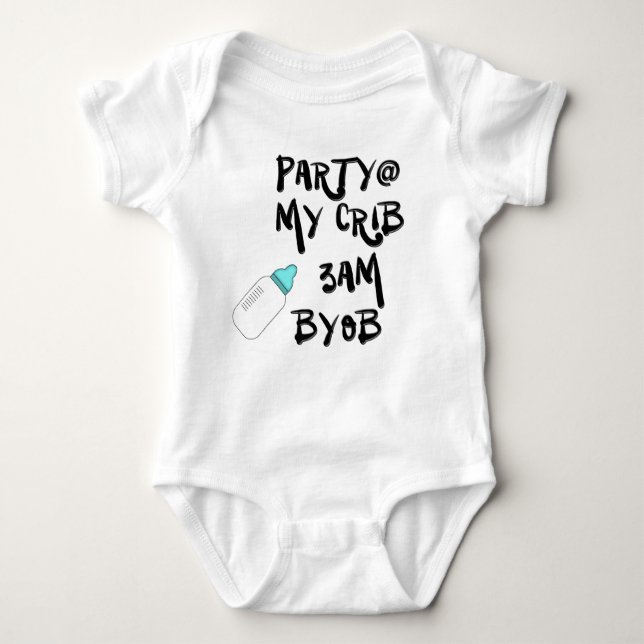 **Party Baby Jersey Bodysuit Baby Strampler (Vorderseite)