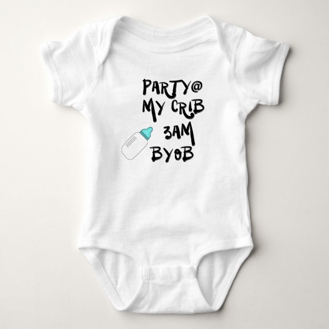 **Party Baby Jersey Bodysuit Strampler (Vorderseite)