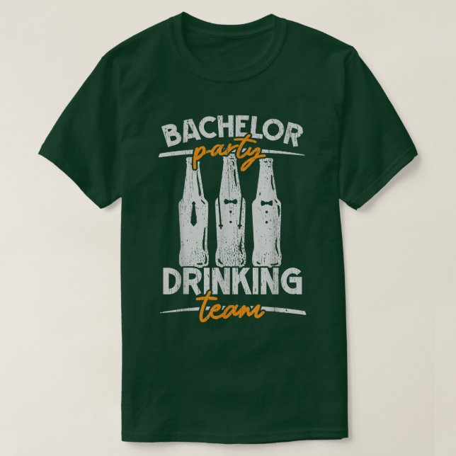 Party Bachelor Drinking Team Groomsquad Groom Squa T-Shirt (Design vorne)