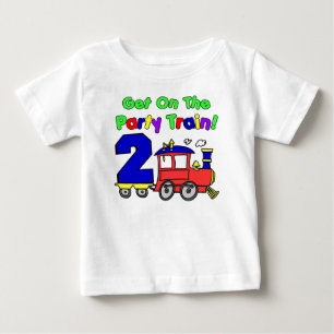 Party Bahn 2 Geburtstag Baby T-shirt
