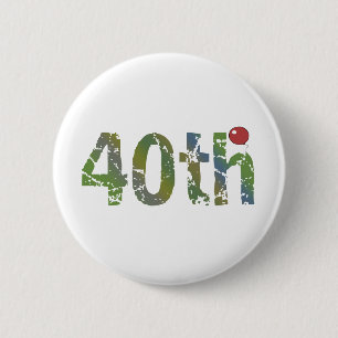 Party-Ballon-40. Geburtstags-Geschenke Button