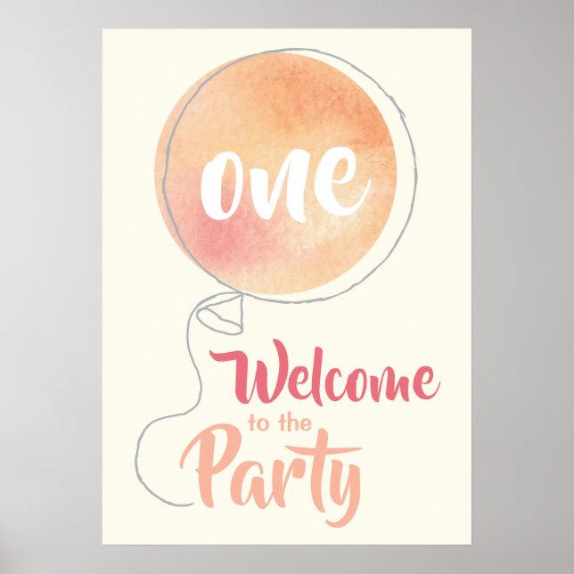 Party Ballon Clip Art Pastel Party Balloons Poster (Vorne)