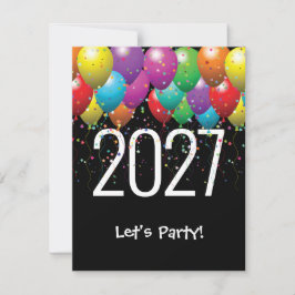 Party-Ballons 2026 Einladung