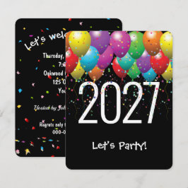 Party-Ballons 2026 Einladung
