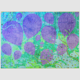 Party Balloons Artwork Lila Blue Green Seidenpapier