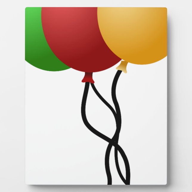 Party Balloons Fotoplatte (Vorderseite)