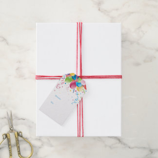 Party Balloons-Geschenk-Tag Geschenkanhänger