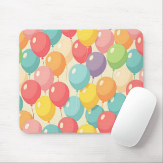 Party balloons in different colors mousepad