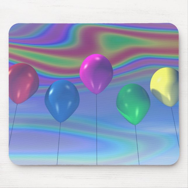 Party Balloons Mousepad (Vorne)