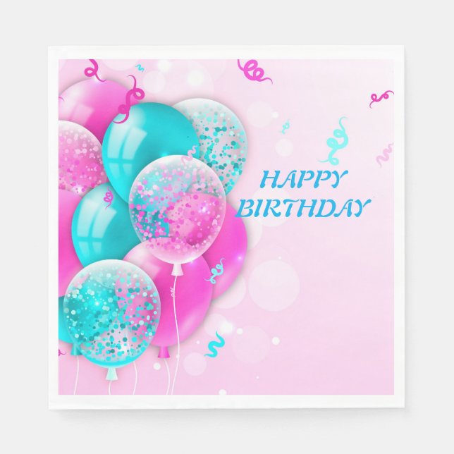 Party Balloons Serviette (Vorderseite)