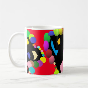 Party-Balottendesign Rot und andere Farben Kaffeetasse