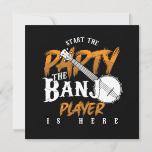 Party Banjo Player ist hier Musikgeschenk Einladung