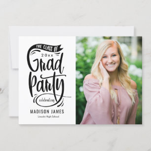 Party Banner EDITABLE FARBEN Abschluss Einladung