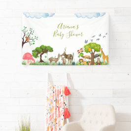 Party-Banner "Forest Animals Baby Shooting" Banner