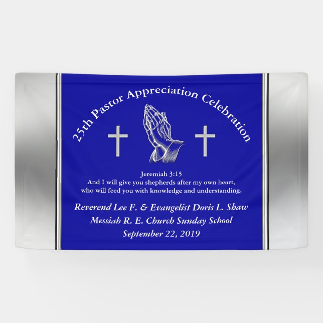 Party-Banner für die benutzerdefinierte Pastor-Bew Banner (Horizontal)