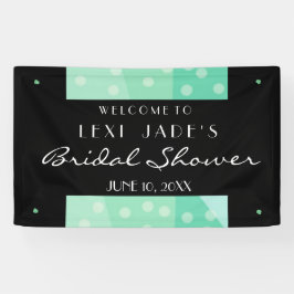 Party-Banner für grüne Punkte und Punkte Banner