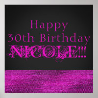 Party-Banner für moderne Glam Sequins Pink & Grau