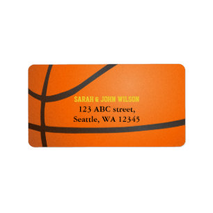 Party Basketball-Thema-Adressetikett Adressaufkleber