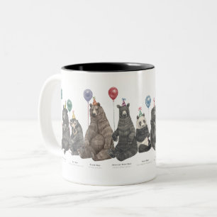 Party Bear Tasse! Zwei-Tone-Kaffee-Tasse Zweifarbige Tasse