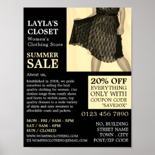 Party, Bekleidungswerbung Poster