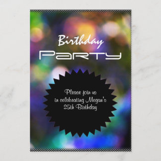 Party beleuchtet Geburtstags-Party Einladung