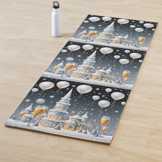 Party bis der Ball fällt! Yogamatte (Beispiel)