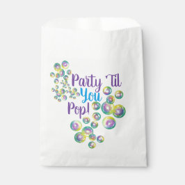 Party, bis du Pop bläst Blasen eilig Geschenktütchen