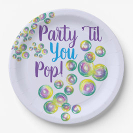 Party, bis du Pop bläst Blasen eilig Pappteller