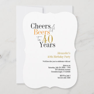 Party bis zu 40 Jahren minimal Einladung