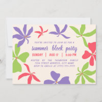  Party blockieren |Sommerliche Party Einladung