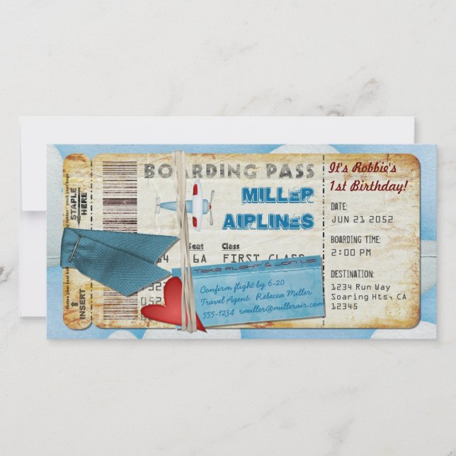 Party Boarding Pass (Vorderseite)