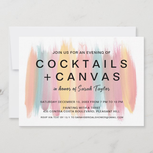 Party-Brautparty Einladung (Vorderseite)