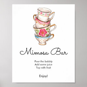 Party Bridal Mimosa Bar Poster