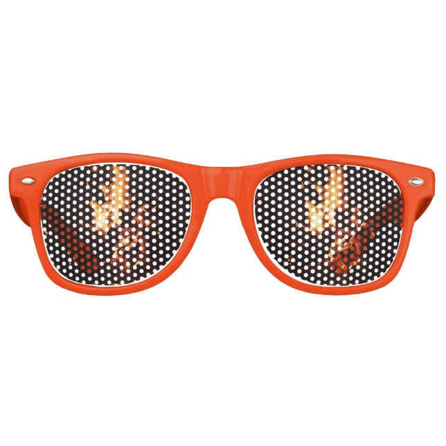 Party-Brille in Flammen Sonnenbrille (Vorderseite)