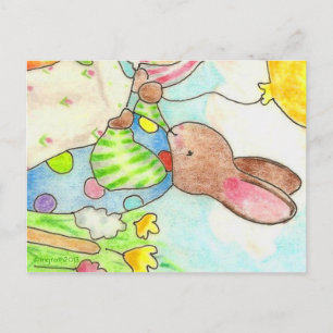 Party Bunny Postcard Postkarte