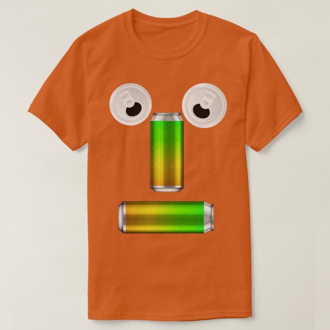 Party Canned Beer Face Nival T-Shirt (Design vorne)