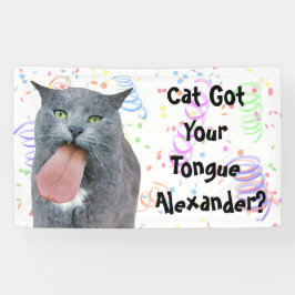 Party Cat Got Ihre Zunge? Banner