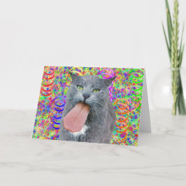 Party Cat Got Ihre Zunge? Karte